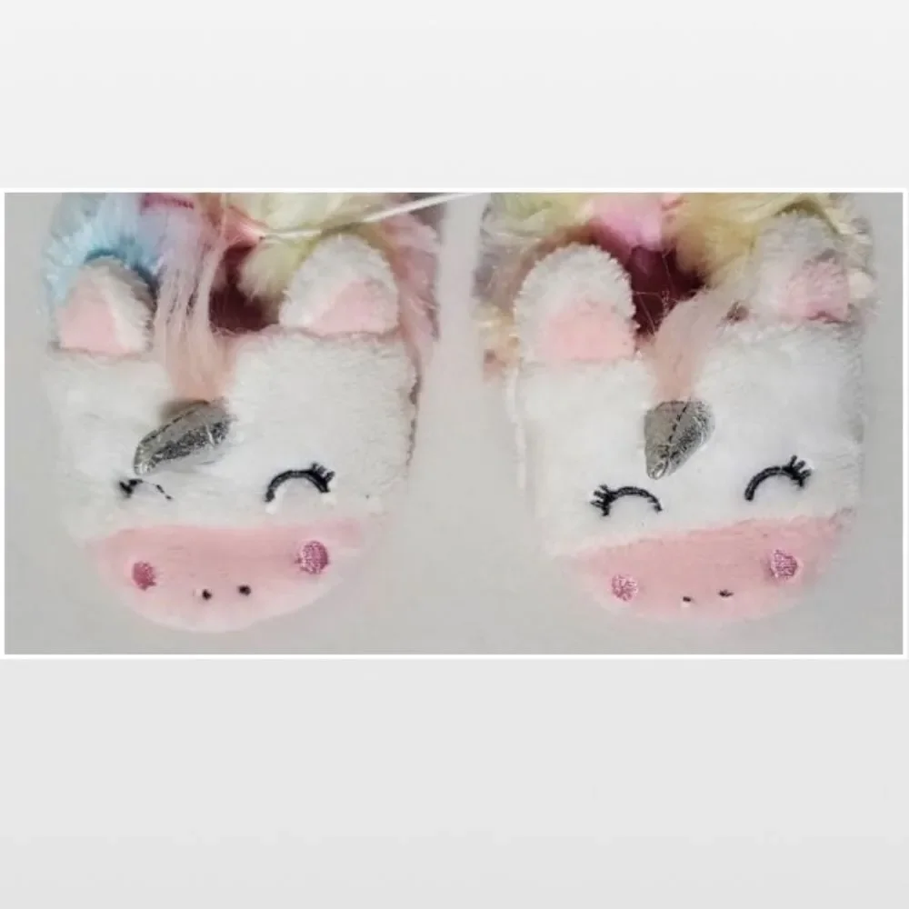 New Sleepy Time Slippers Kid Baby Unicorn Shoes NWT